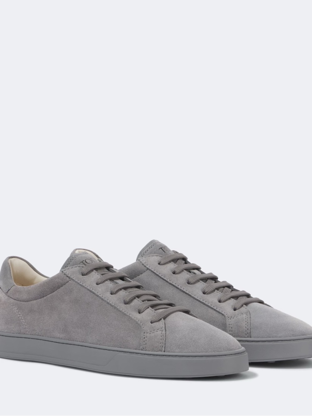 TODS Men's Gray Suede Low-Top Sneakers - Designer Casual